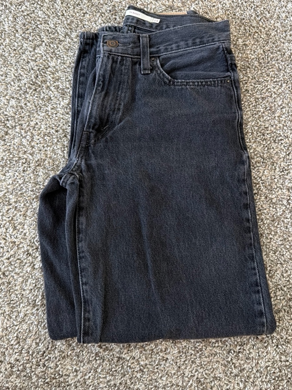 Levi's Women’s 94 Baggy Black Denim Jeans